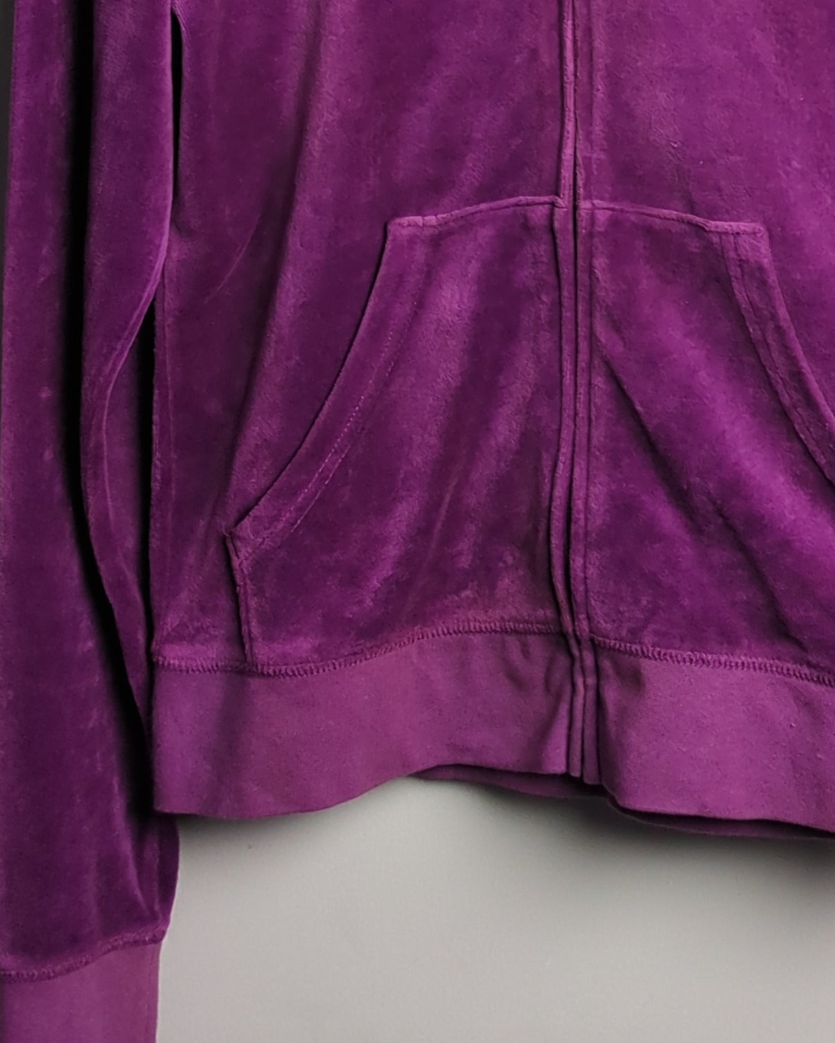 Jump Couture Purple Velour Hoodie