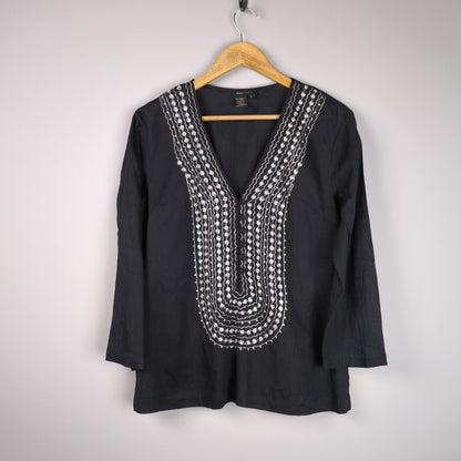 Embroidered Black