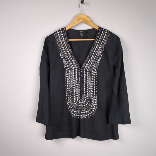 Embroidered Black