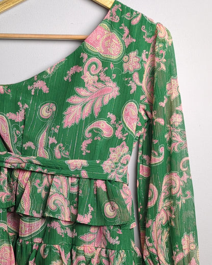 Twenty Dresses Green Paisley Dress