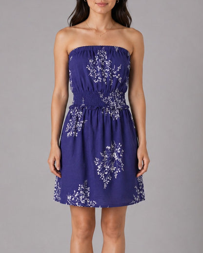 Mango Blue Tube Dress