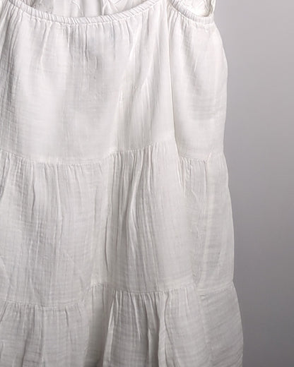 Zara White Tiered Cami