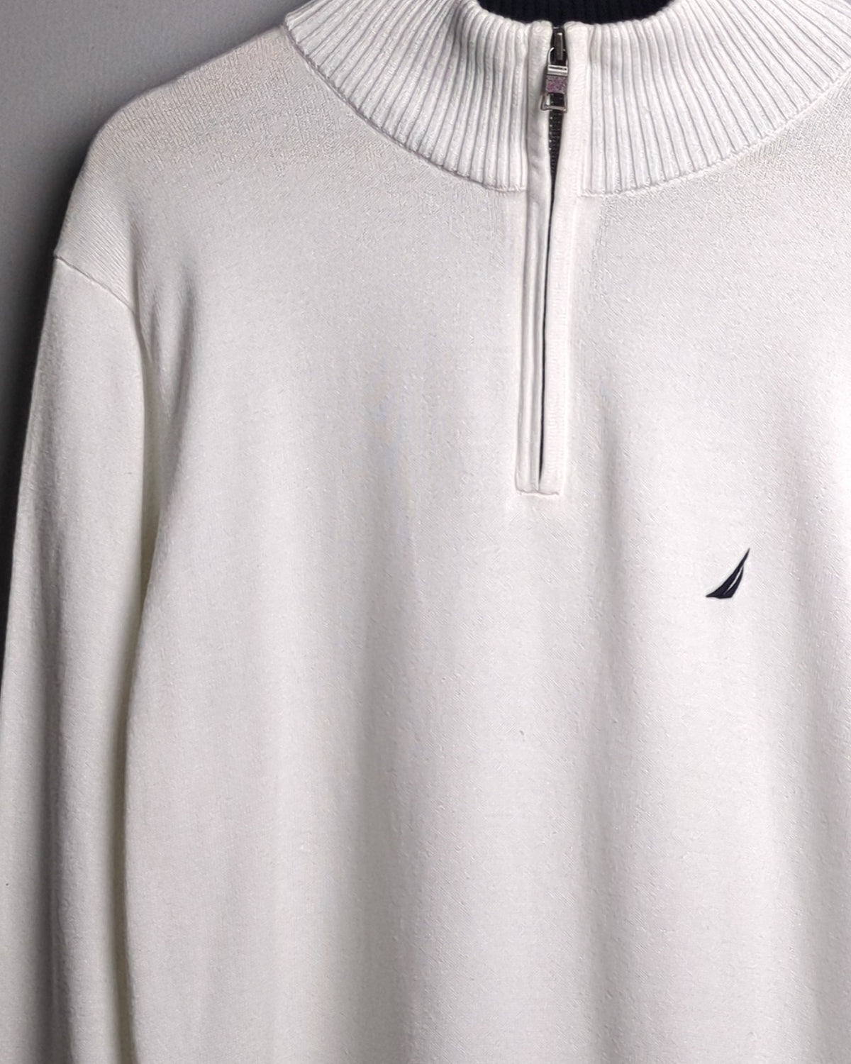 Nautica White Quarter Zip