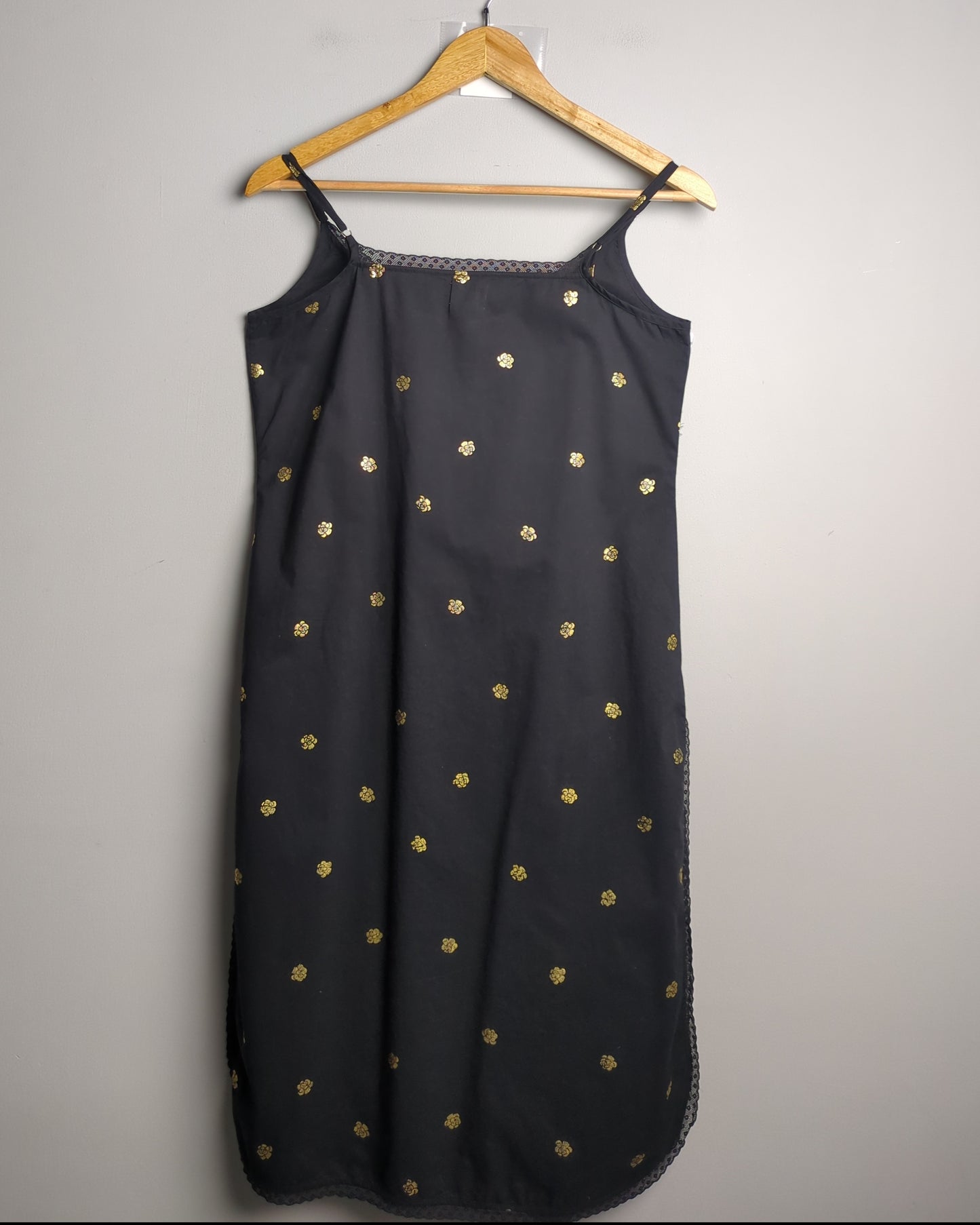 Nicobar Black Floral Dress