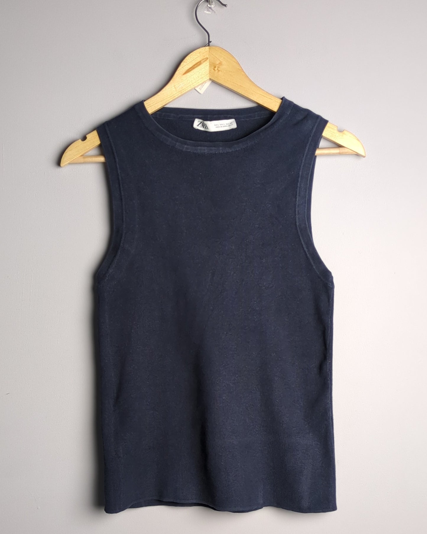 Zara Blue Sleeveless Tank