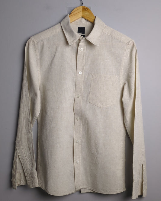 H&M Beige Linen Shirt