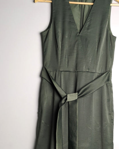 H&M Green Satin Jumpsuit