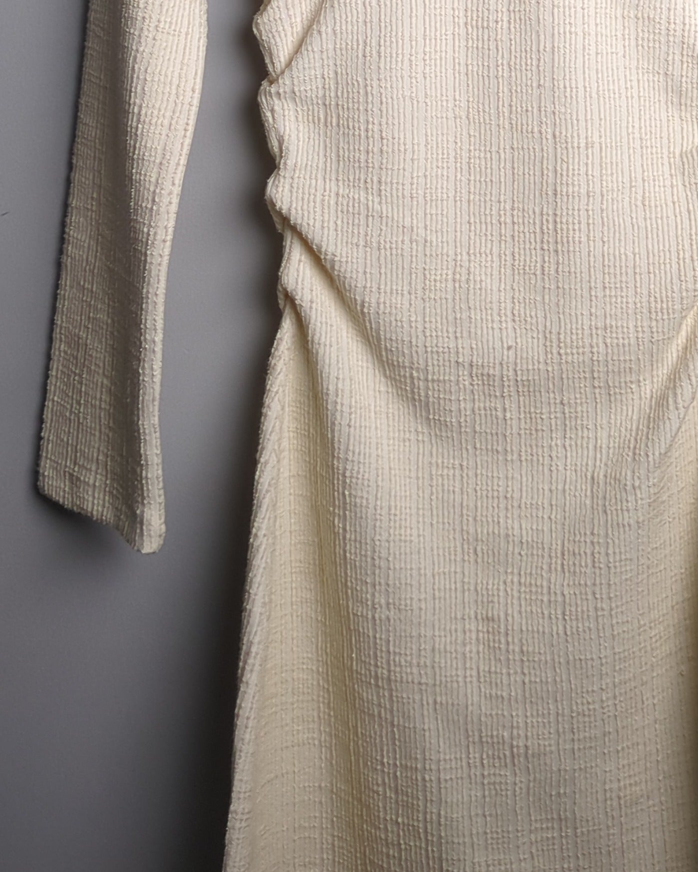 H&M Beige Ruched Dress