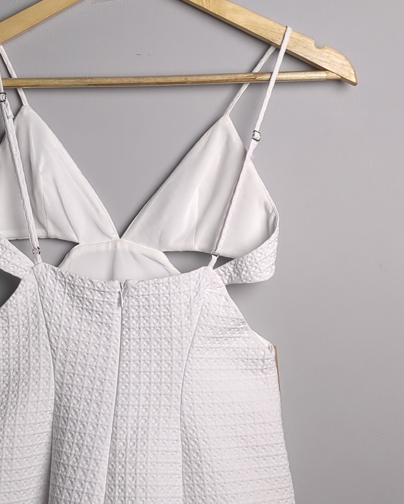 Zara White Cutout Dress
