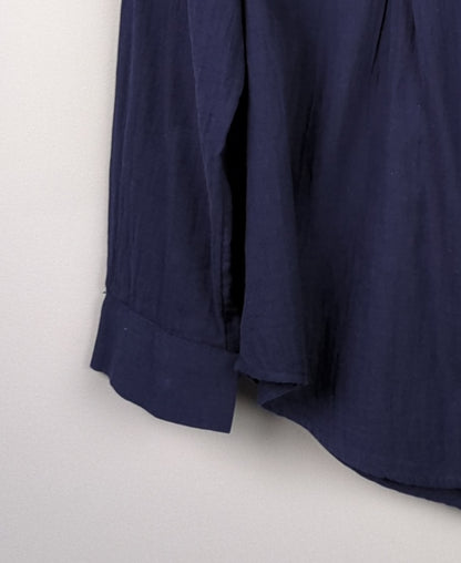 Navy Button-down