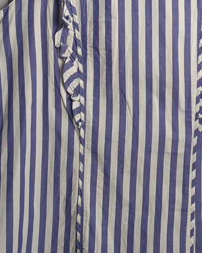 Vero Moda Blue Ruffle Top