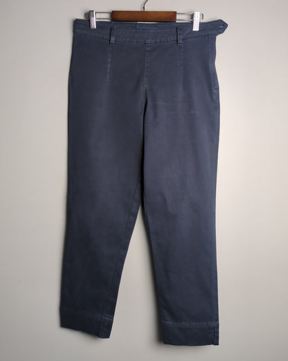 Cotton World Blue Slim Trousers