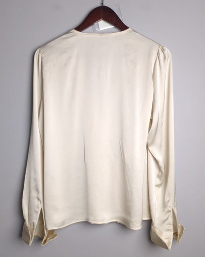 Beige Satin Blouse