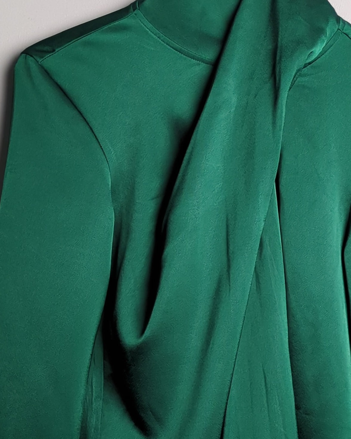H&M Green Satin Blouse