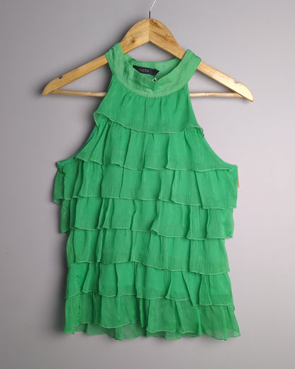 Nichi Green Ruffled Halter