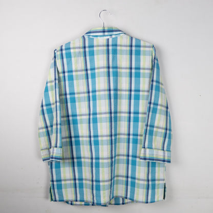 Plaid Button-Up Shirt