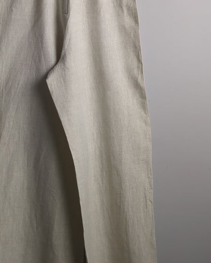 H&M Beige Linen Jumpsuit
