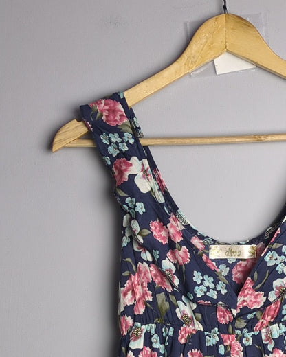 Diva Blue Floral Dress