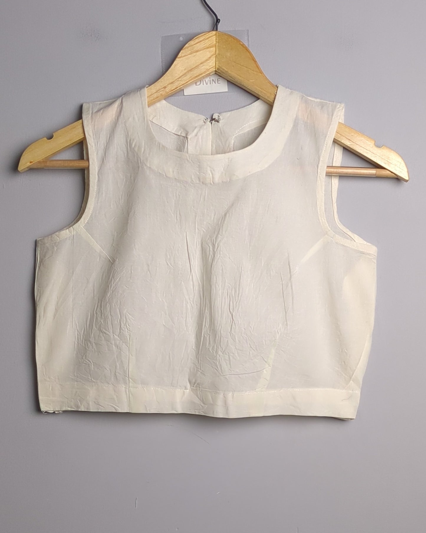 White Sleeveless Blouse