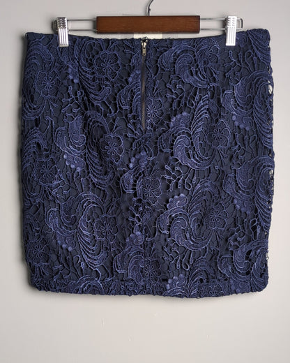 Forever 21 Blue Lace Skirt