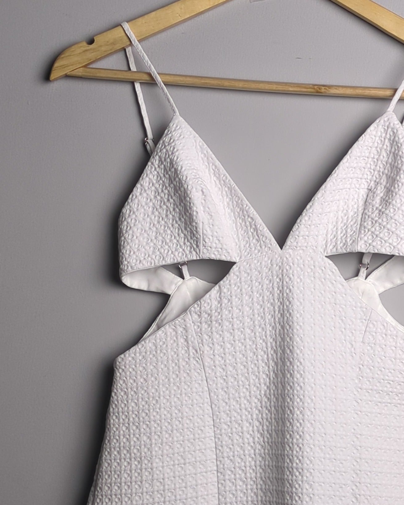 Zara White Cutout Dress