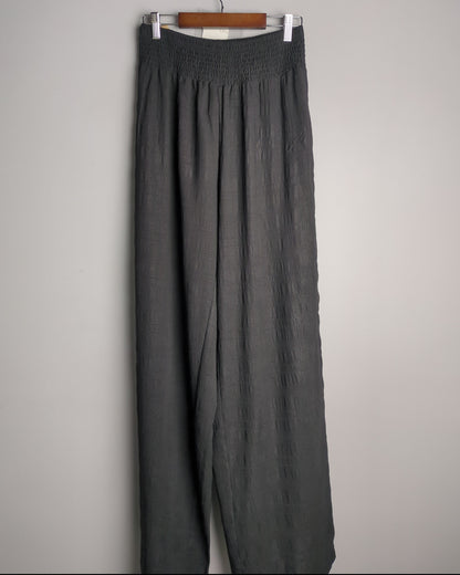 Gray Wide-Leg Trousers