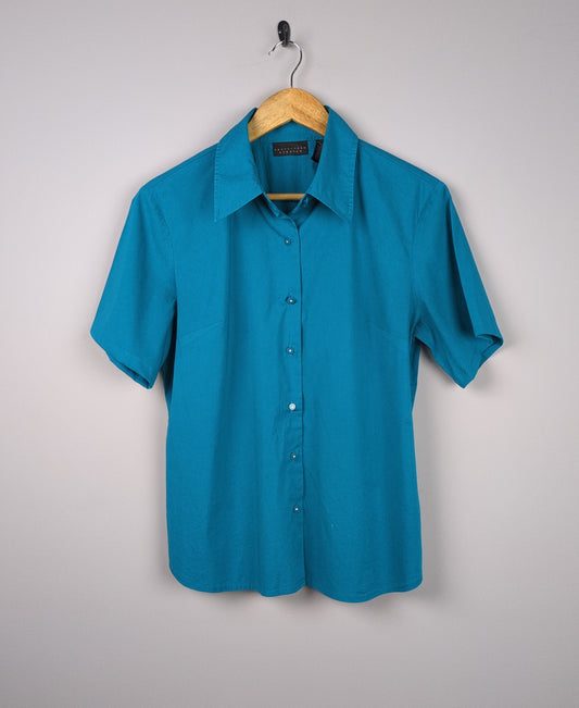 Teal Button-Down