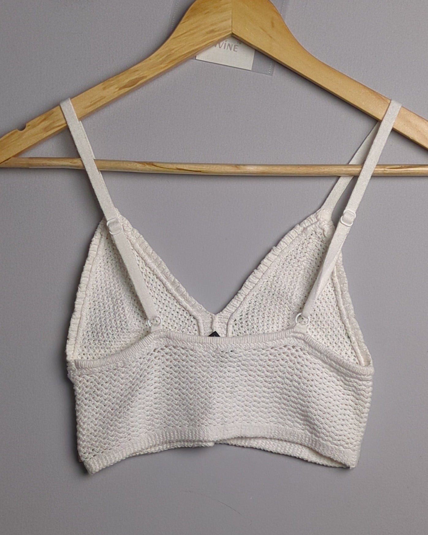 H&M Divided White Knit Bralette