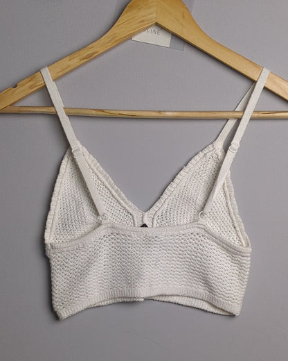 H&M Divided White Knit Bralette