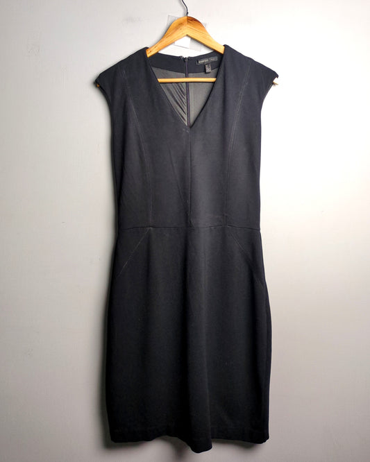 Mango Black V-Neck Dress