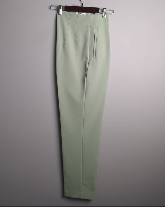 Zara Green Tailored Trousers