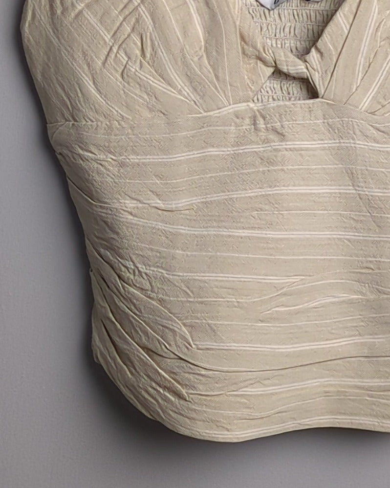 Zara Beige Corset Top