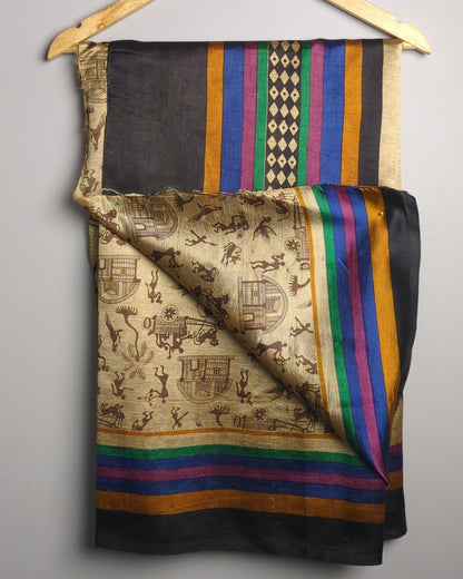 Black Silk Saaree