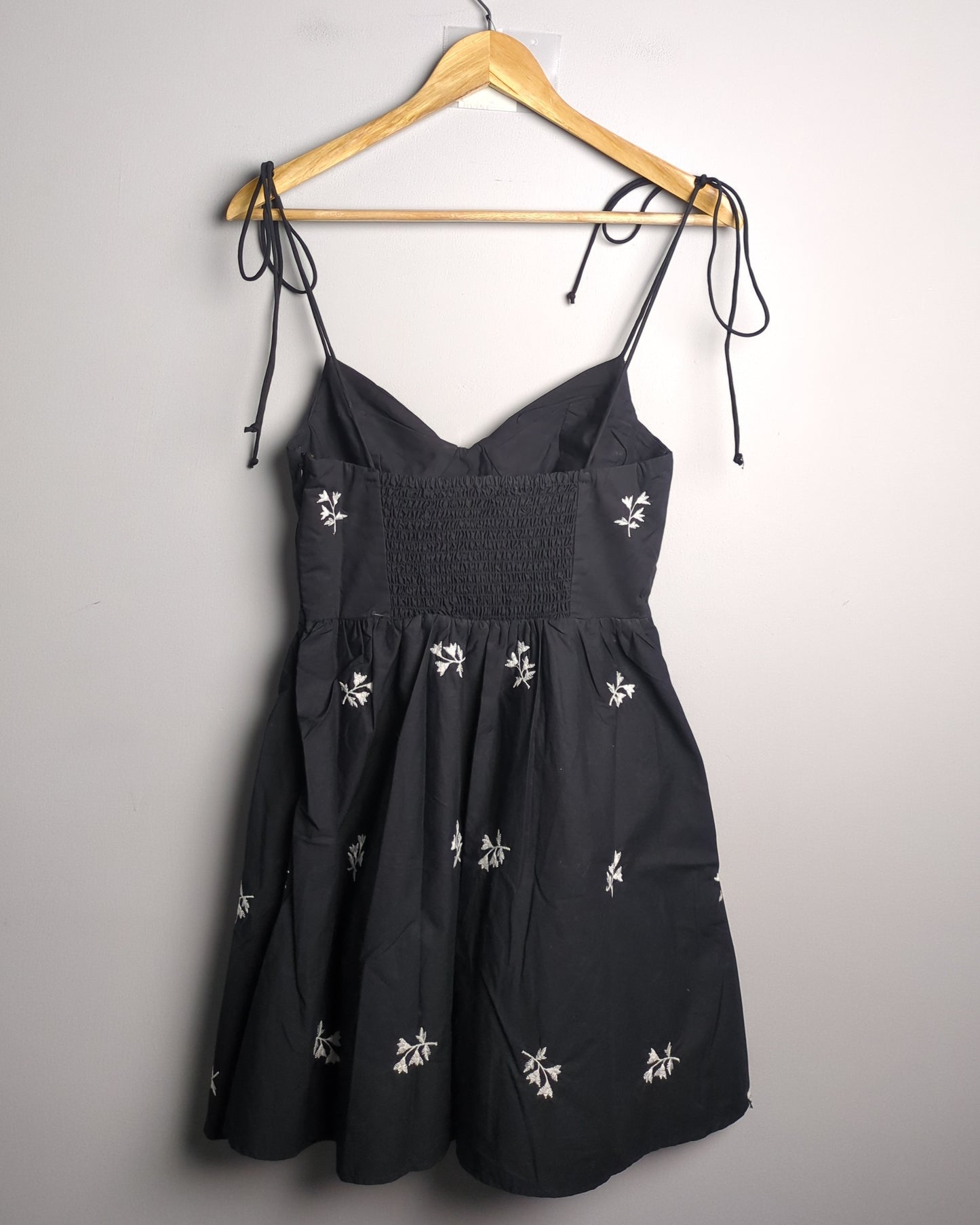 Zara Black Embroidered Dress