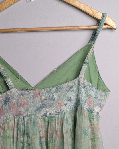 Endless Summer Green Floral Camisole