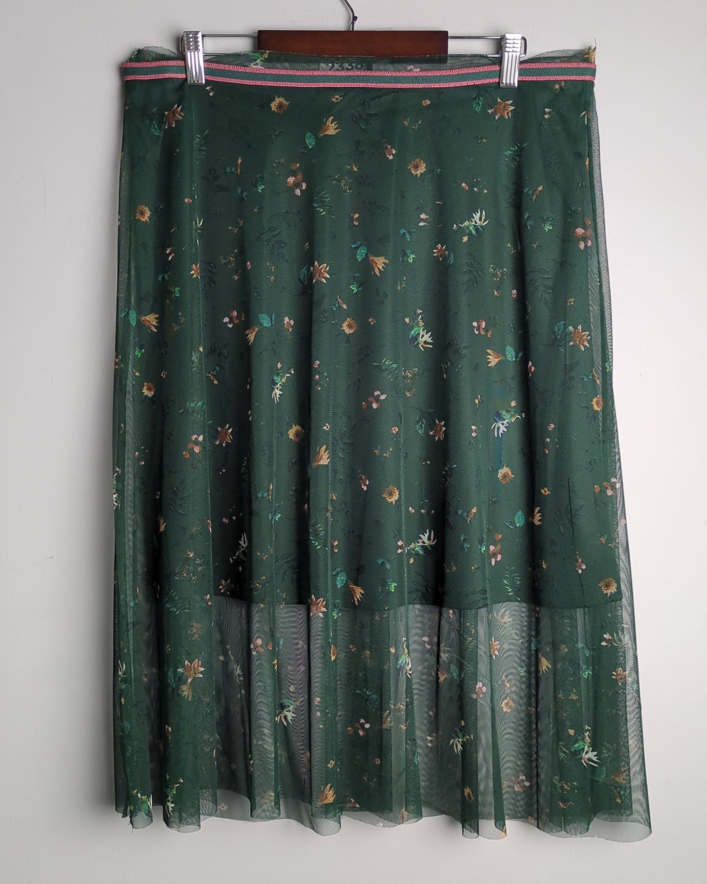 Vero Moda Green Midi Skirt