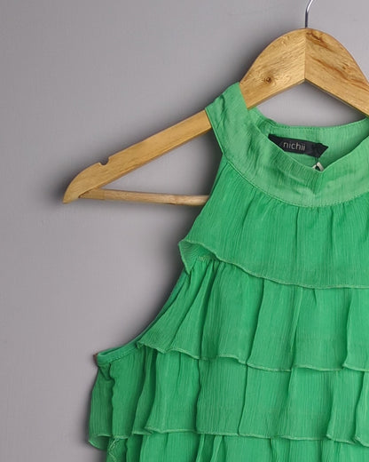 Nichi Green Ruffled Halter
