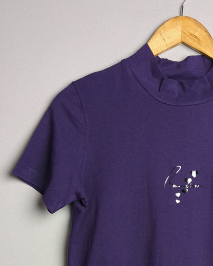 Rareism Purple Mockneck Tee