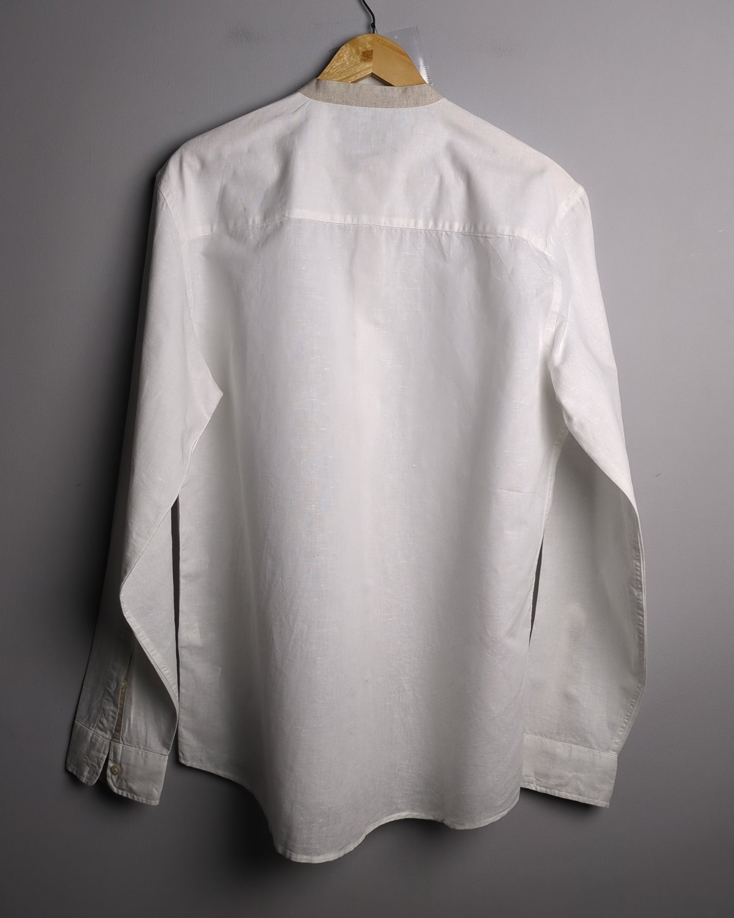 Zara White Mandarin Shirt