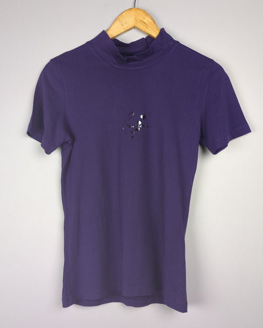 Rareism Purple Mockneck Tee
