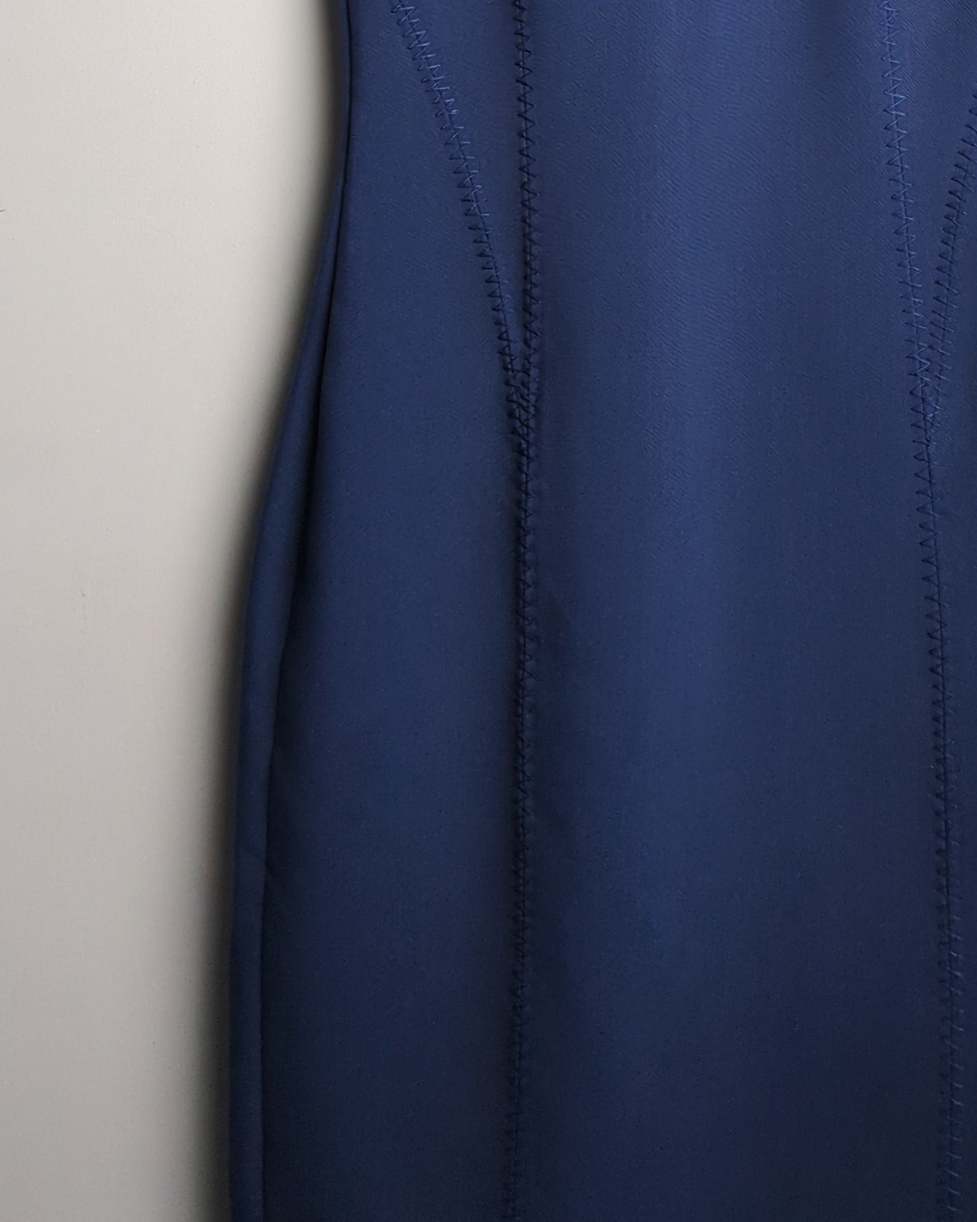 Mango Blue Sleeveless Sheath