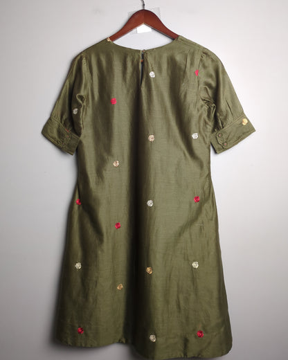 Nicobar Green Embroidered Kurta