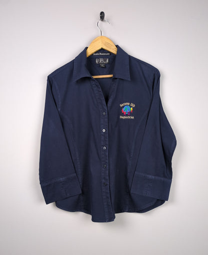 Navy Button-Down
