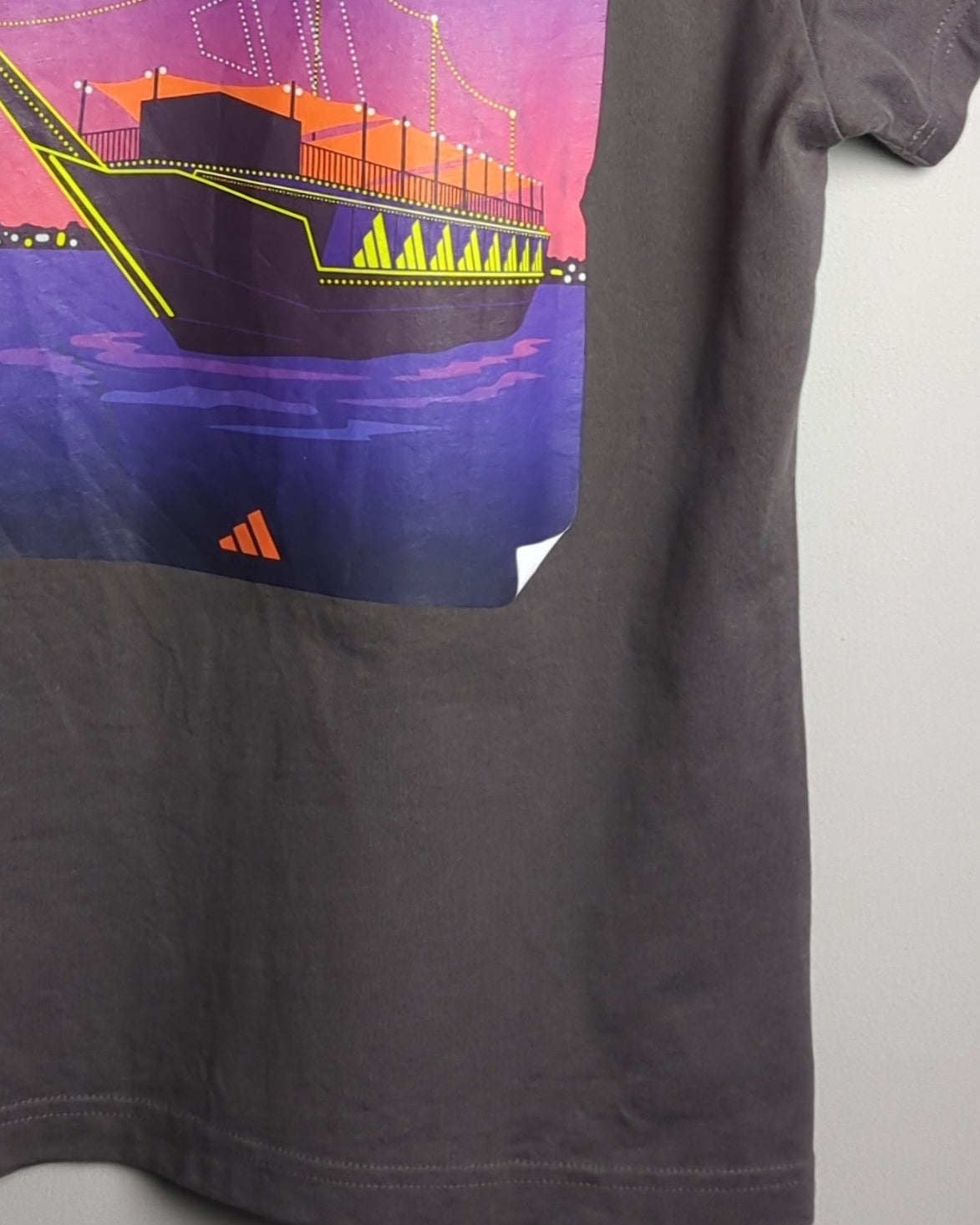 Addidas Gray Graphic T-Shirt