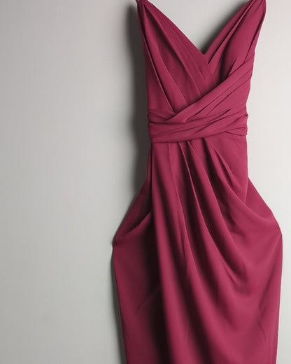 Forever New Wine Wrap Dress