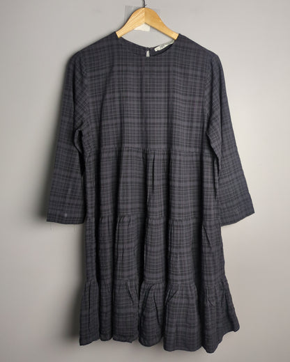 Zara Gray Tiered Dress