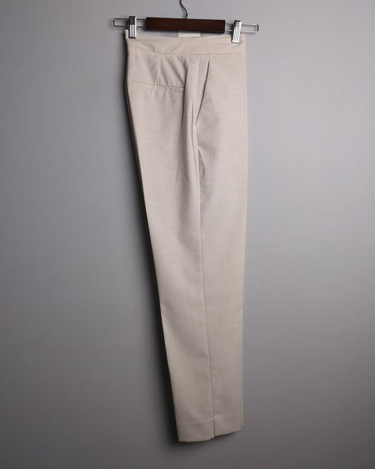 Zara Beige Tailored Trousers