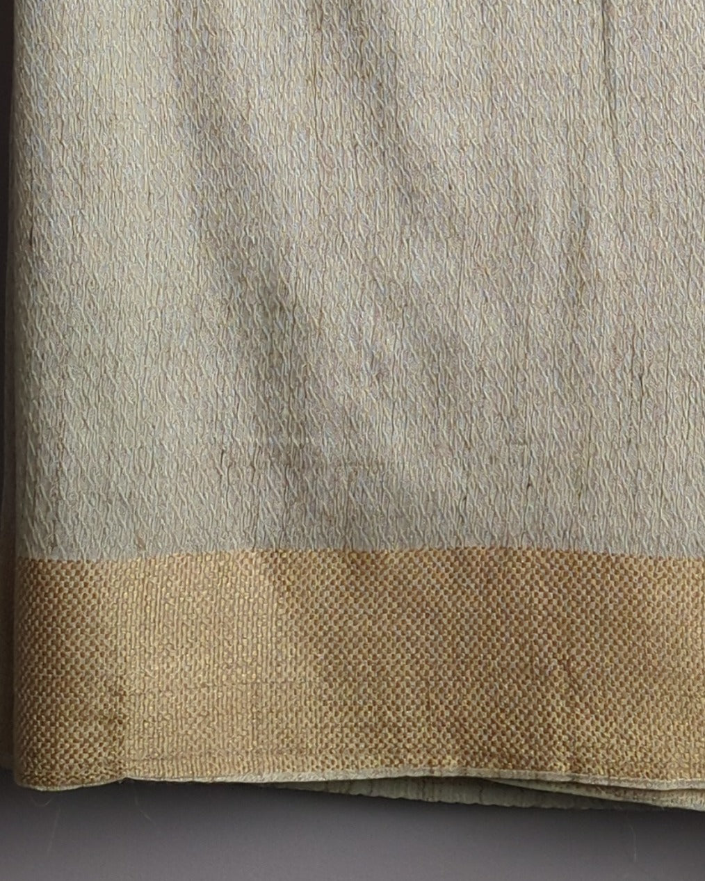 Beige Woven Saaree