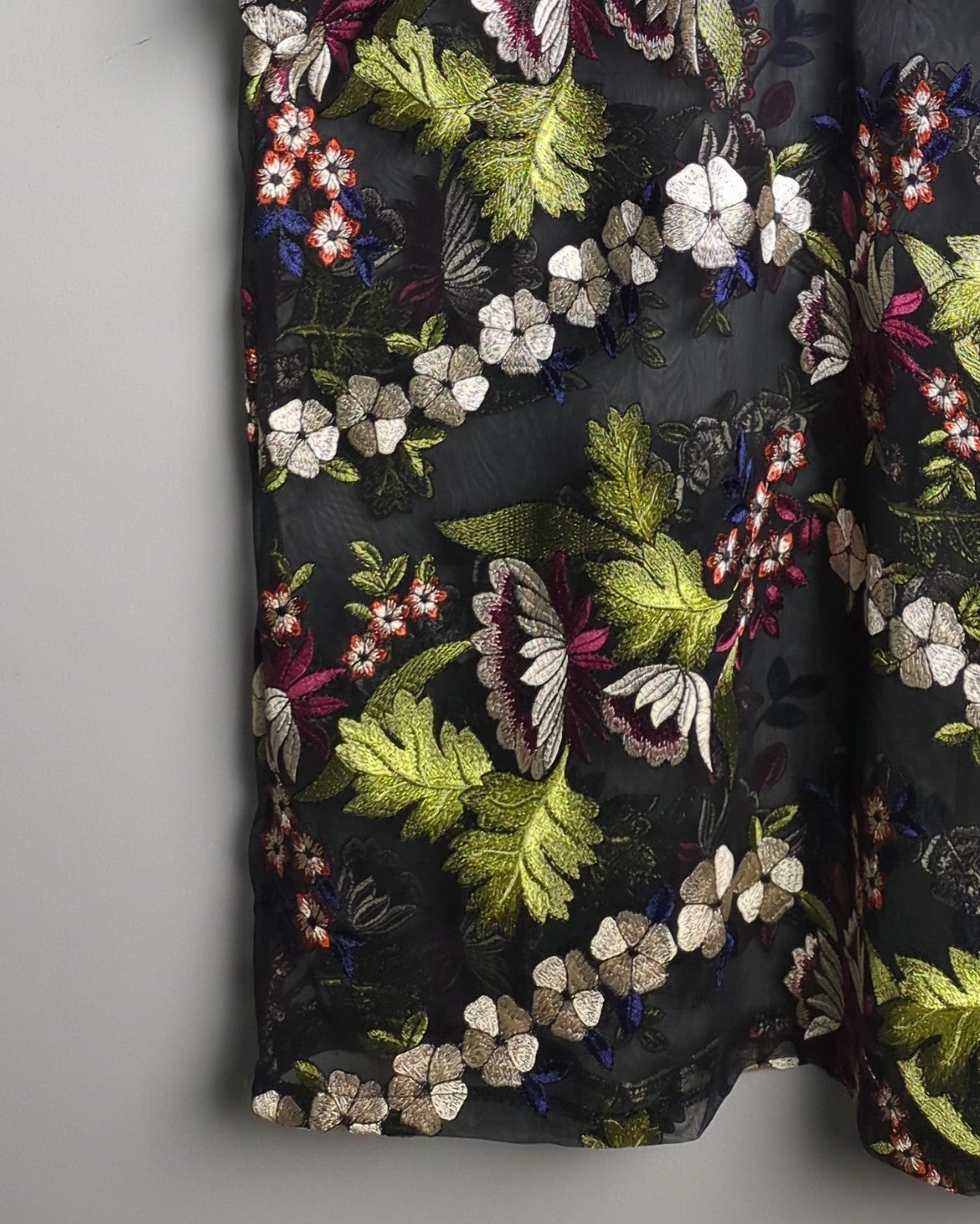 Zara Black Embroidered Tunic