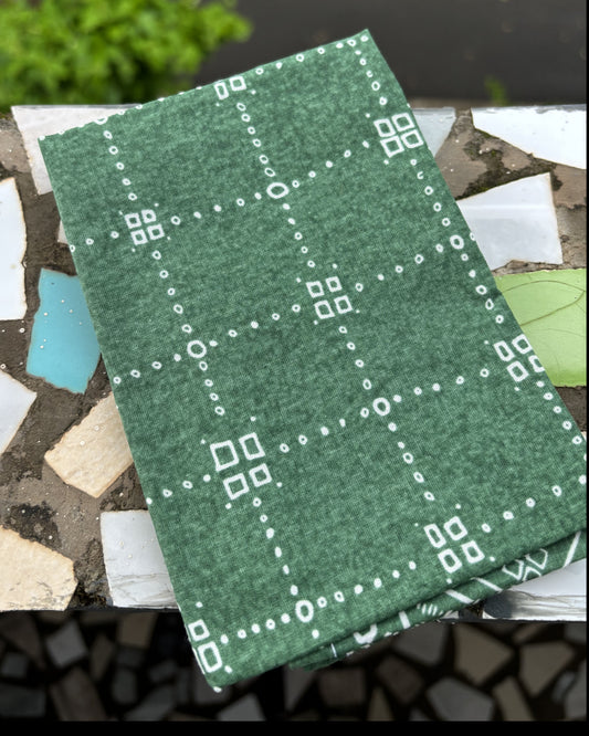 Green Geometric Bandana
